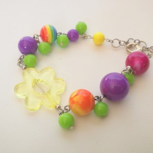 bransoletka kolorowa optymistyczna zwariowana,