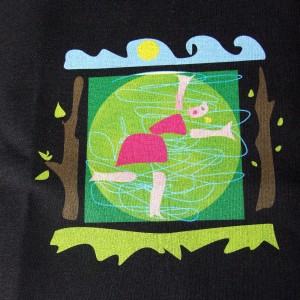 Bawełniana torba na zakupy z nadrukiem autorskiej grafiki "Kobieta"