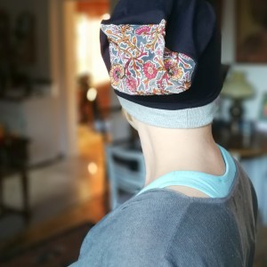 czapka damska wiosenna uniwersalna bez podszewki dzianinowa