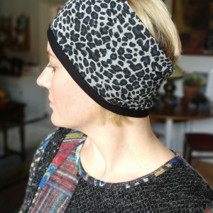 opaska damska w panterkę