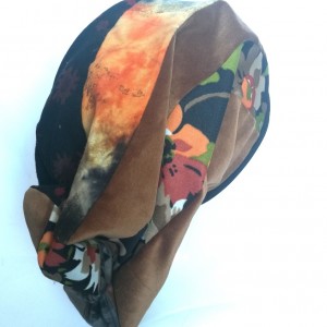 czapka damska smerfetka szyta patchworkowy