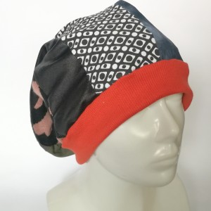 czapka damska smerfetka szyta patchworkowy