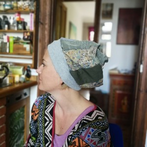 czapka szyta patchworkowo etno boho handmade