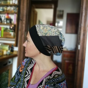 czapka szyta patchworkowo etno boho handmade