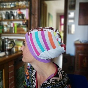 czapka szyta patchworkowo etno boho handmade