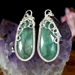 Szmaragd, Srebrne kolczyki ze szmaragdem, ręcznie wykonane, prezent dla niej, prezent dla mamy, prezent urodzinowy biżuteria autorska
