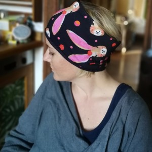 opaska wiosenna kolorowa w króliki