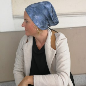 czapka damska szyta z tkaniny