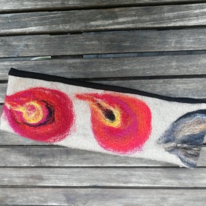 opaska damska wełniana filcowana uniwersalna