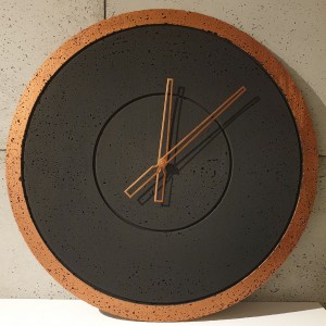 ZEGAR Z BETONU GROOVE - Patyna