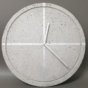 ZEGAR Z BETONU mini Groove - SZARY