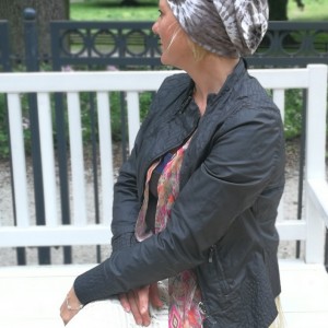 czapka damska na podszewce handmade