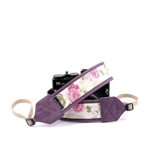 Pasek do aparatu fotograficznego Romantic z fioletem