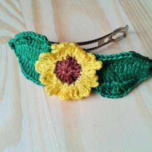 Spinka "Kwiaty we włosach"- słonecznik