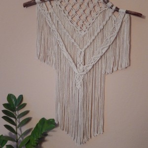 Makrama - dekoracja ścienna ecru
