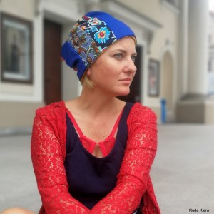 czapka damska wiosenna na podszewce