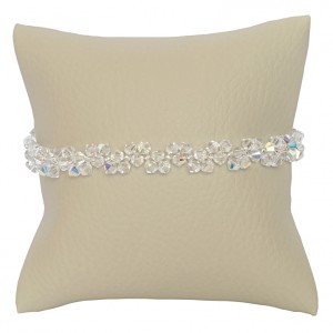 Bransoletka Dauphin Swarovski Elements® kolor crystal AB srebro 925