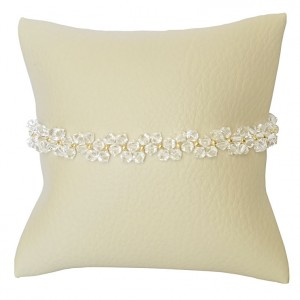 Bransoletka Dauphin Swarovski Elements® kolor crystal pozłacane srebro 925