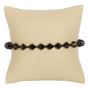 Bransoletka Fourneau Swarovski Elements® kolor jet czarny, na gumce