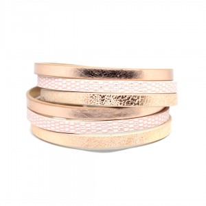 Bransoletka Fun pastelowy łosoś