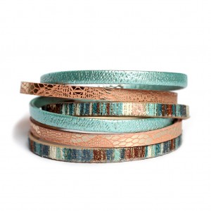 Bransoletka Fun łososiowo-miętowa