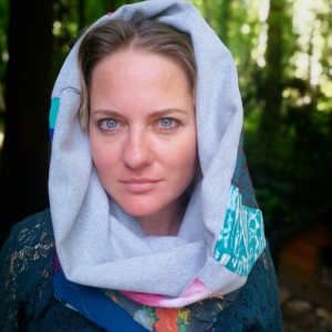 komin patchworkowy na podszewce miękki, miły