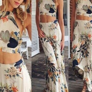 komplet lato wakacje styl boho sexy