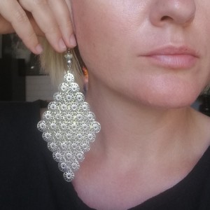 kolczyki kolor srebrny lekkie