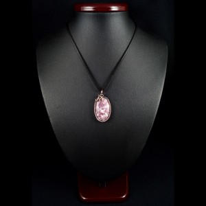 Lepidolit, Miedziany wisior z lepidolitem, ręcznie wykonany, prezent dla niej, dla mamy, prezent dla kobiety, ręcznbie robiona biżuteria