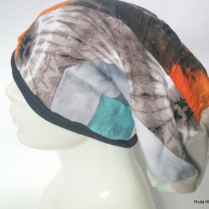 czapka damska etno boho folk patchwork