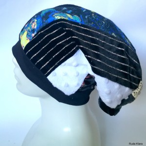 czapka damska etno boho folk patchwork