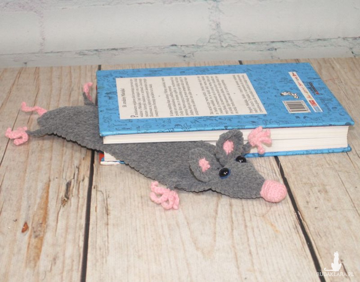 Zaczytany szczurek - zakładka do książki