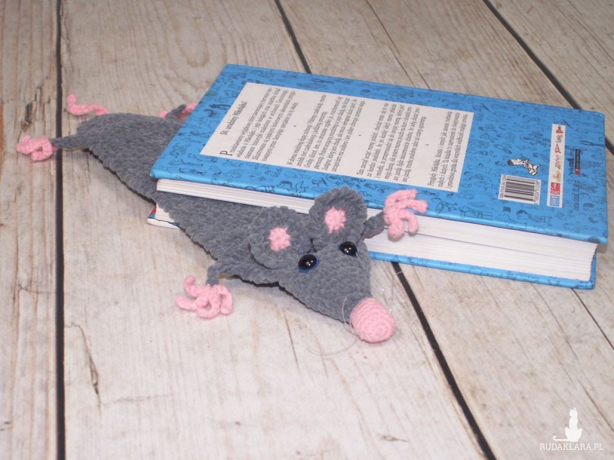 Zaczytany szczurek - zakładka do książki