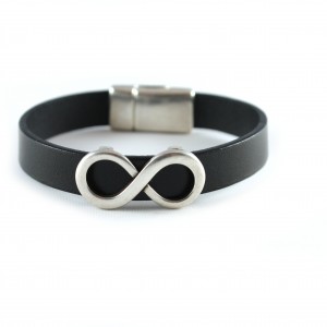 Bransoletka skórzana nieskończoność