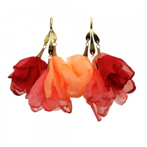 Lekkie kolorowe kobiece kolczyki do sukienki  c860