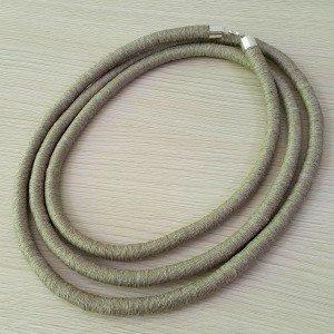 Naszyjnik lniany maxi