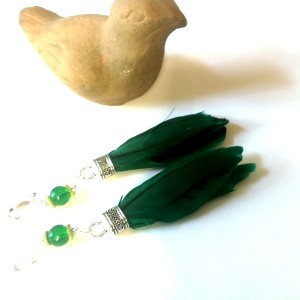 klipsy etno boho wiszące długie lekkie