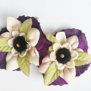 Klipsy etno boho kwiaty folk, box x1, polecam