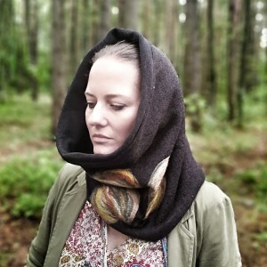 Komin damski wełniany