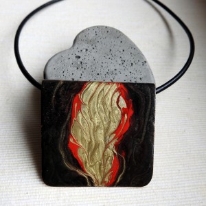 Zawieszka "Złoty płomień"