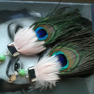 klipsy etno boho wiszące długie lekkie