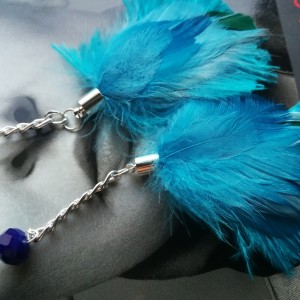 klipsy etno boho wiszące długie lekkie