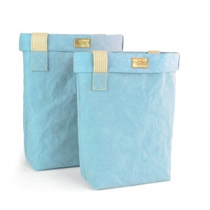 EKO TORBA Z PAPIERU BIGBAG WEGE BABY BLUE S - SHOPPERKA