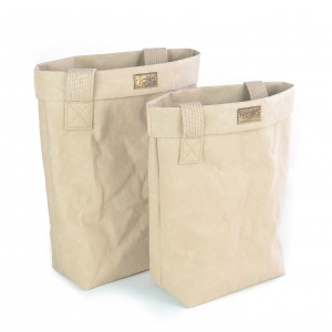 EKO TORBA Z PAPIERU BIGBAG WEGE BEIGE S - SHOPPERKA