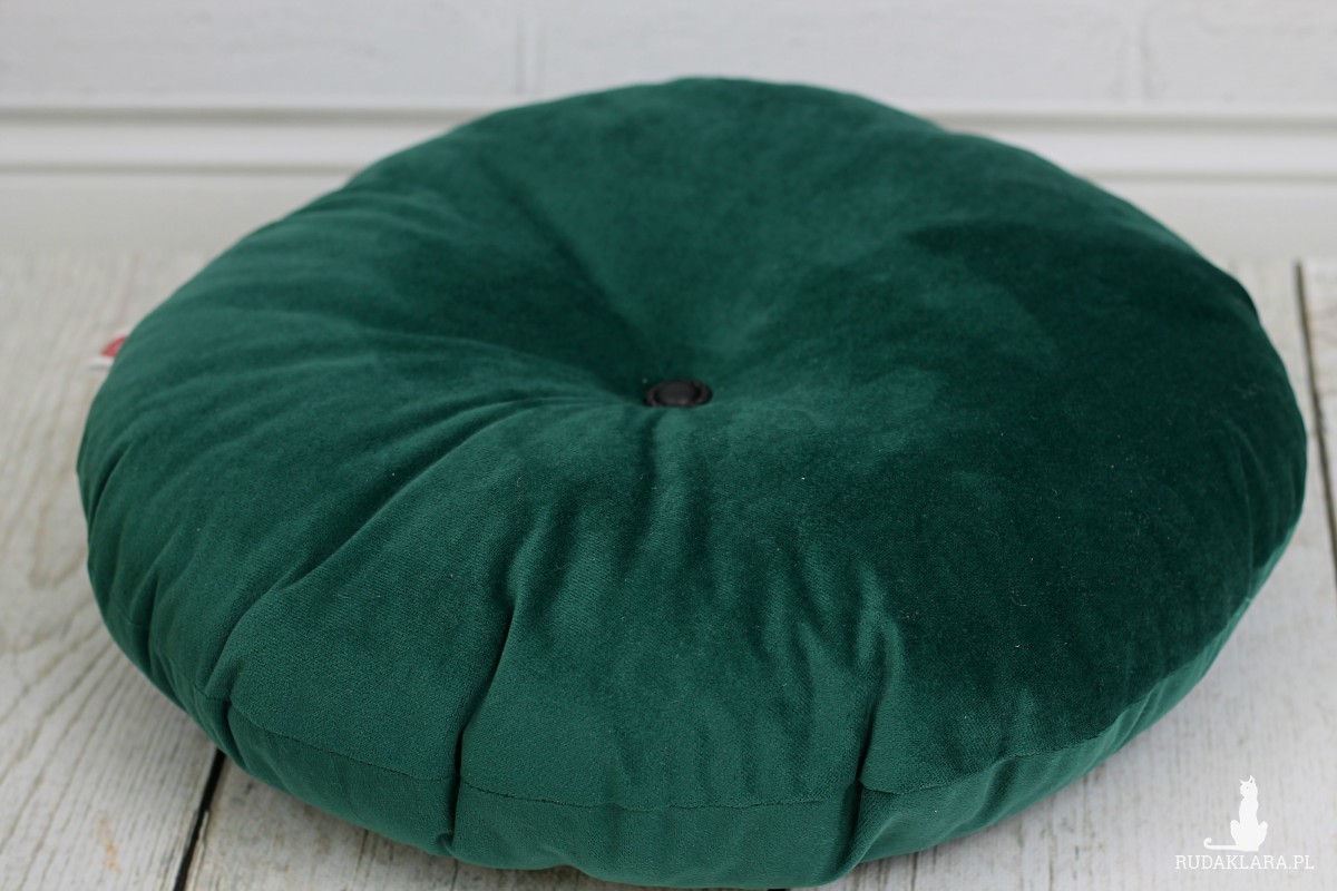 Poduszka okrągła – zielona