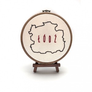 Obrazek haftowany ŁÓDŹ