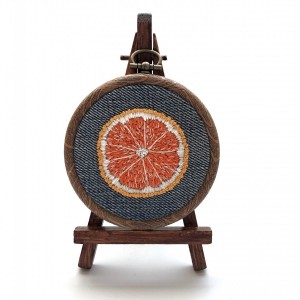 Obrazek haftowany PLASTER POMARAŃCZY