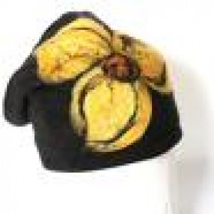 czapka wełniana szara handmade zimowa