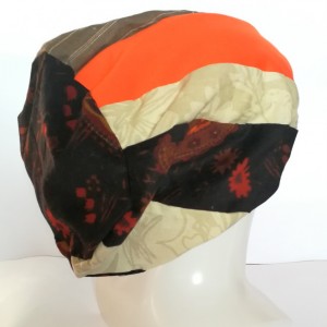 czapka patchworkowa na podszewce