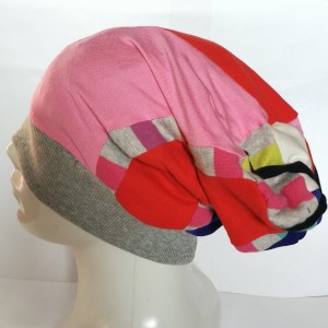 czapka patchworkowa na podszewce